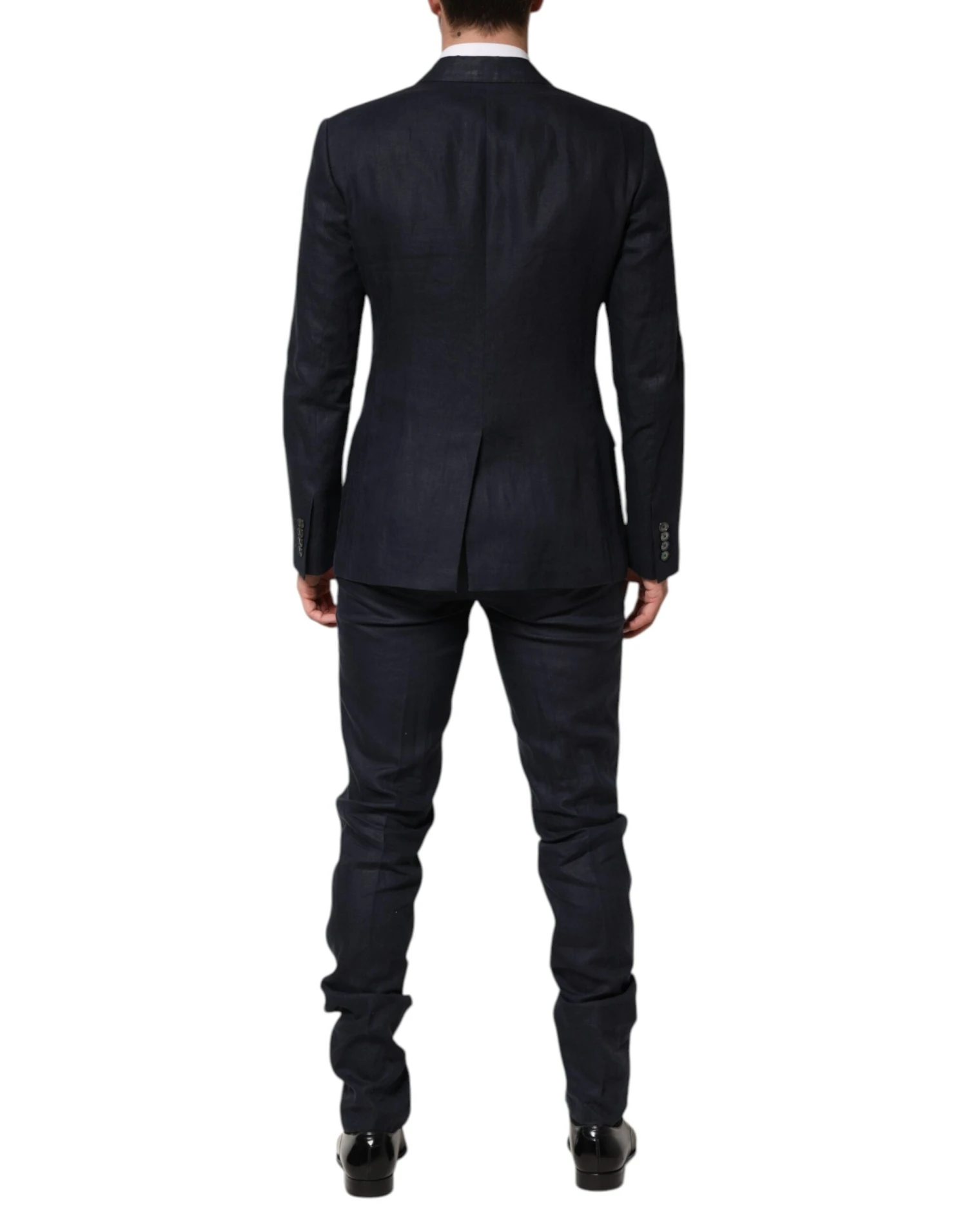 Dolce & Gabbana Dark Blue Double Breasted 2 Piece Men's Suit 5 Dolce & Gabbana Dark Blue Double Breasted 2 Piece Men's Suit - Image 3