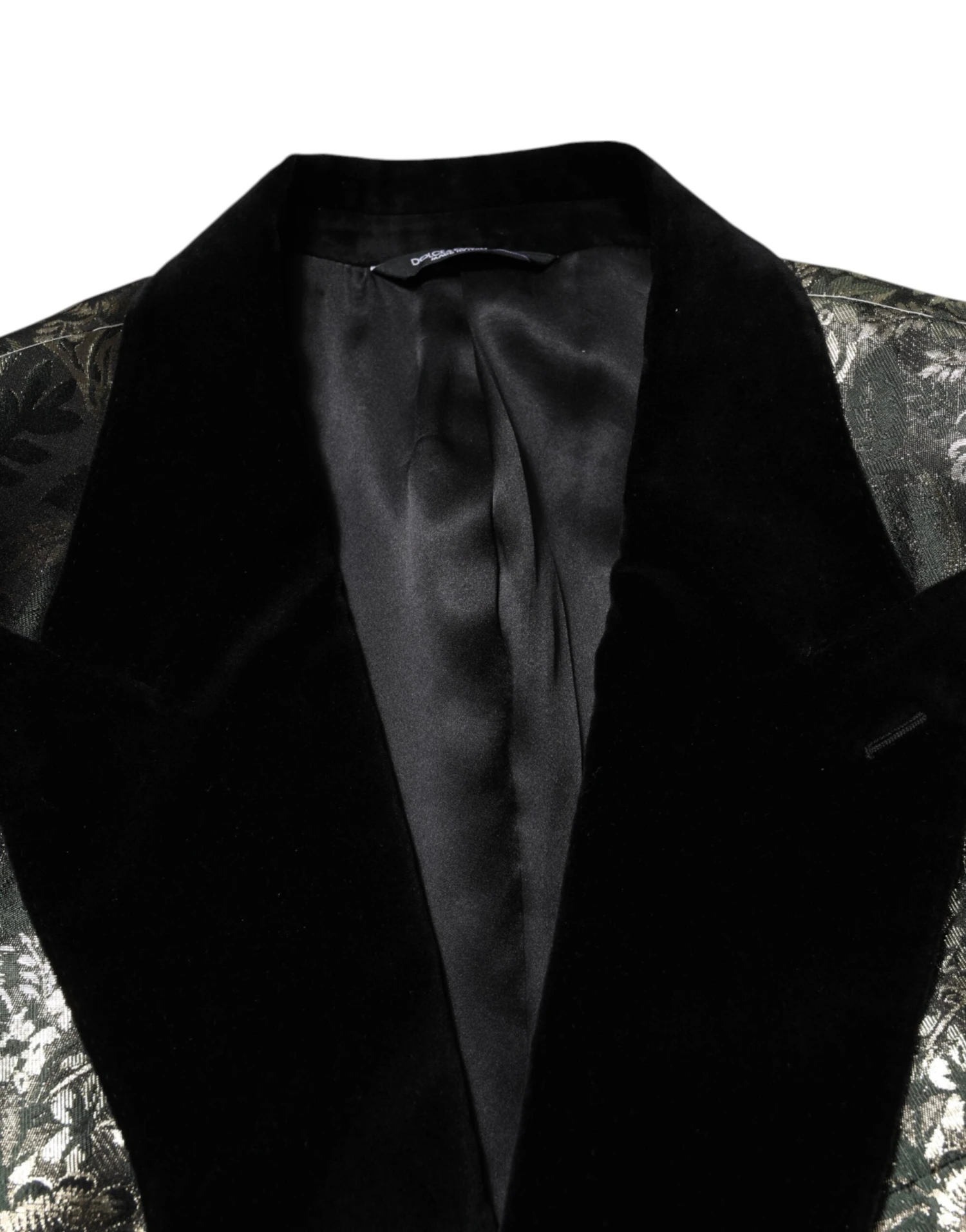 Dolce & Gabbana Metallic Floral Jacquard Silk 2 Piece Men's Suit 7 Dolce & Gabbana Metallic Floral Jacquard Silk 2 Piece Men's Suit - Image 5