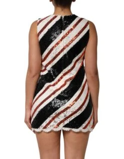 Dolce & Gabbana Multicolor Sequin Embellished Shift Women's Dress -Lux Lair Store 8353274