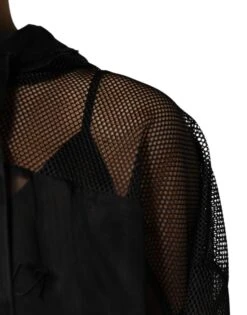 Dolce & Gabbana Black See Through Hooded Pullover Women's Sweater -Lux Lair Store 8354158