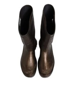 Dolce & Gabbana Metallic Brown Pull On Rain Boots Men's Shoes (Pre-Owned) 10 Dolce & Gabbana Metallic Brown Pull On Rain Boots Men's Shoes (Pre-Owned) -Lux Lair Store 8356349