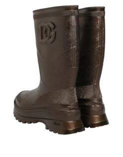 Dolce & Gabbana Metallic Brown Pull On Rain Boots Men's Shoes (Pre-Owned) 12 Dolce & Gabbana Metallic Brown Pull On Rain Boots Men's Shoes (Pre-Owned) -Lux Lair Store 8356351