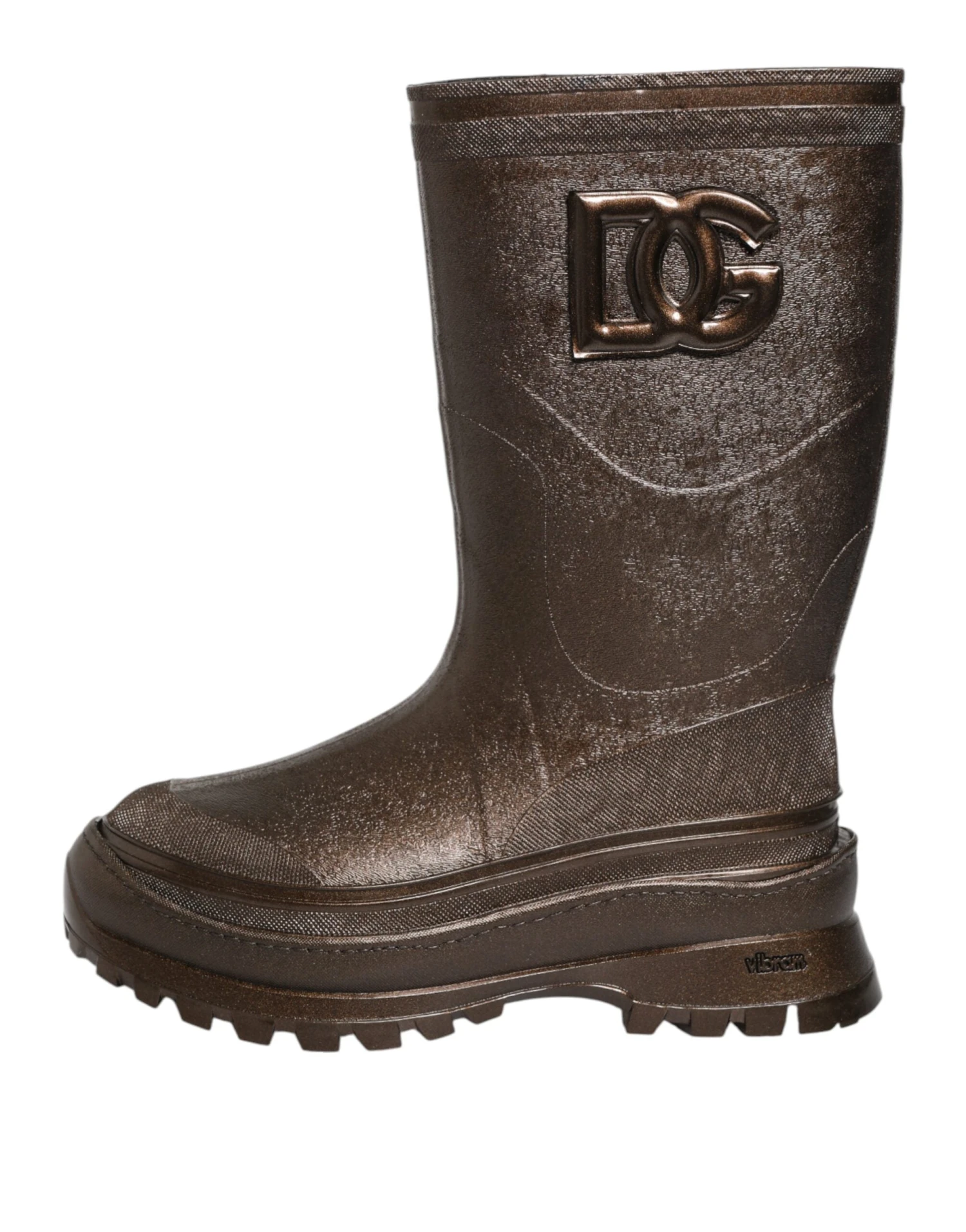 Dolce & Gabbana Metallic Brown Pull On Rain Boots Men's Shoes (Pre-Owned) 8 Dolce & Gabbana Metallic Brown Pull On Rain Boots Men's Shoes (Pre-Owned) - Image 6