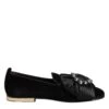 Dolce & Gabbana Black VATICANO Crystal Ribbon Slip On Men's Shoes -Lux Lair Store 8357686