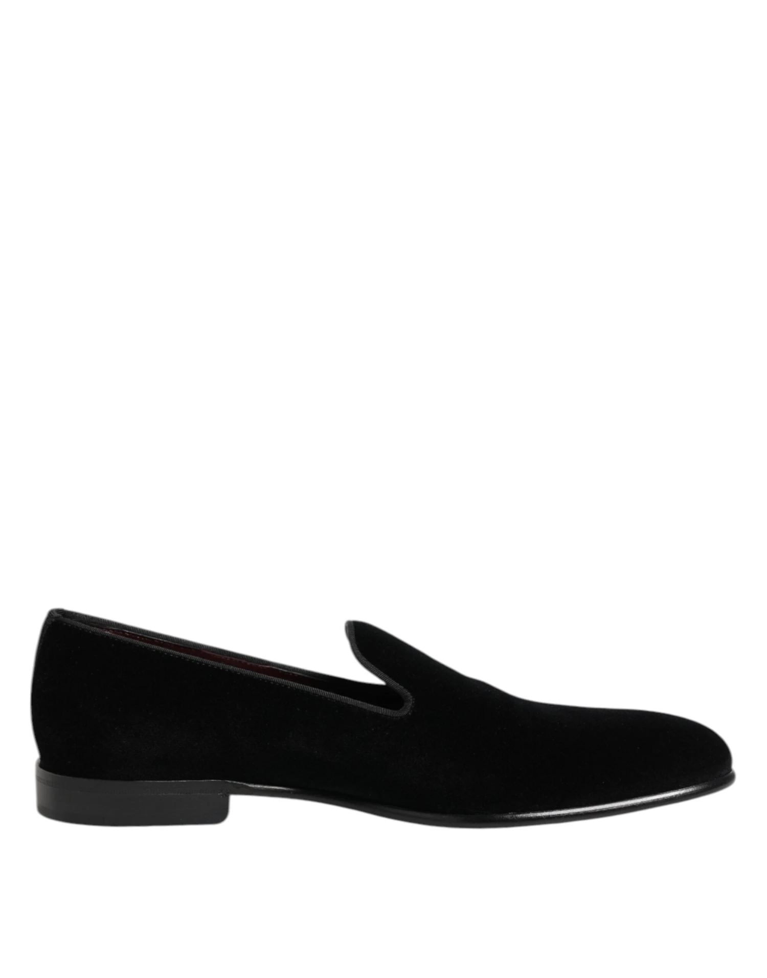 Dolce & Gabbana Black Velvet Slip On Loafers Men Formal Men's Shoes 3 Dolce & Gabbana Black Velvet Slip On Loafers Men Formal Men's Shoes