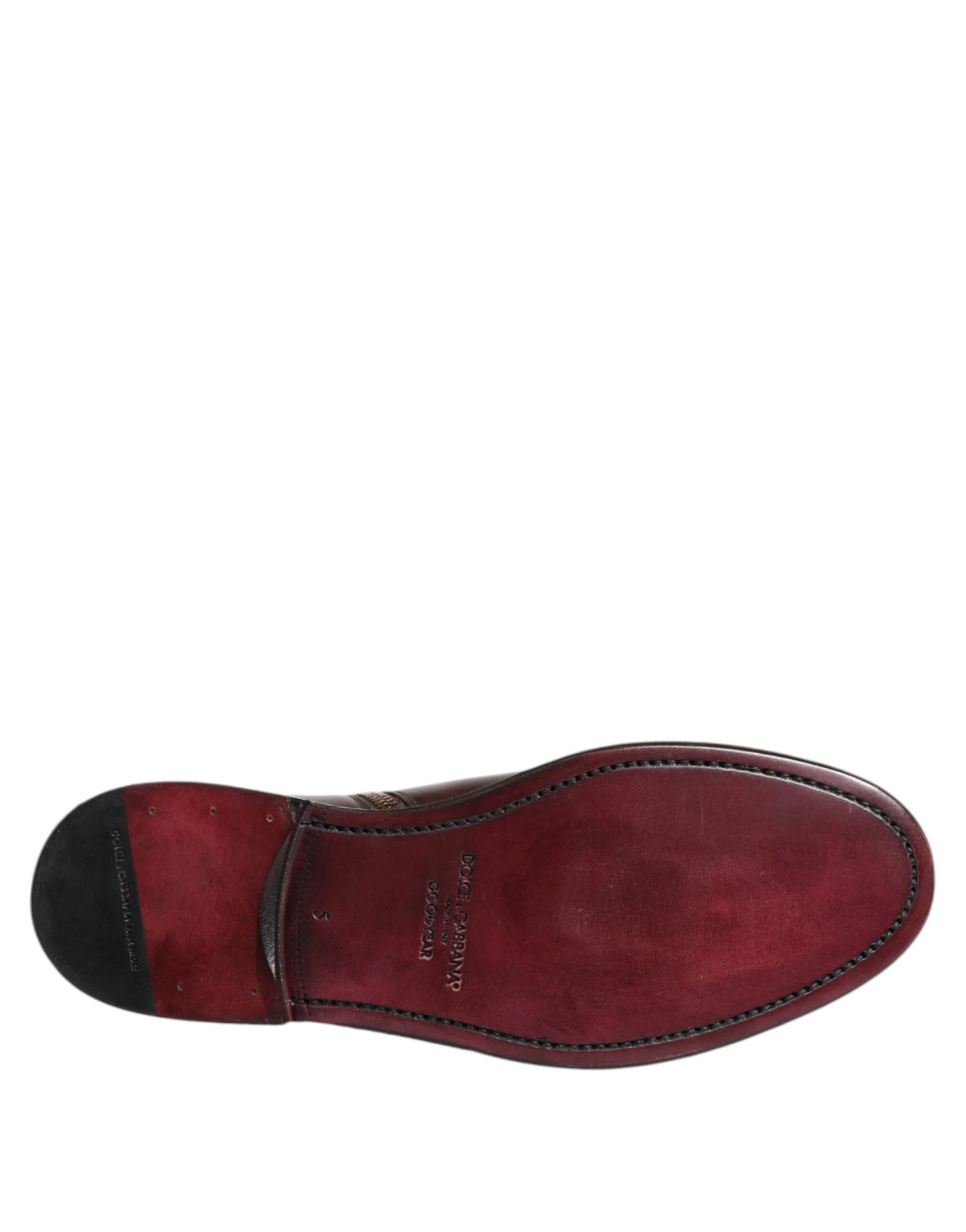 Dolce & Gabbana Brown Chelsea Leather Mid Calf Boots Men's Shoes (Pre-Owned) 6 Dolce & Gabbana Brown Chelsea Leather Mid Calf Boots Men's Shoes (Pre-Owned) - Image 4