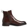 Dolce & Gabbana Brown Chelsea Leather Mid Calf Boots Men's Shoes