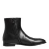 Dolce & Gabbana Black Leather Mid Calf Men Boots Men's Shoes -Lux Lair Store 8360081