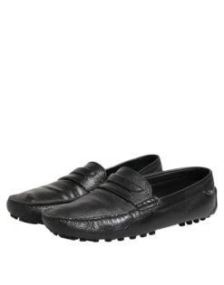 Dolce & Gabbana Black Leather Slip On Mocassin Loafer Men's Shoes (Pre-Owned) -Lux Lair Store 8375984