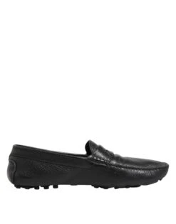 Dolce & Gabbana Black Leather Slip On Mocassin Loafer Men's Shoes (Pre-Owned)