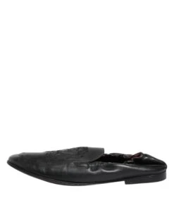 Dolce & Gabbana Black Leather Slip On Men Flat Loafers Men's Shoes (Pre-Owned) 13 Dolce & Gabbana Black Leather Slip On Men Flat Loafers Men's Shoes (Pre-Owned) -Lux Lair Store 8376000