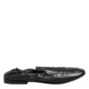 Dolce & Gabbana Black Leather Slip On Men Flat Loafers Men's Shoes (Pre-Owned) 1 Dolce & Gabbana Black Leather Slip On Men Flat Loafers Men's Shoes (Pre-Owned) -Lux Lair Store 8376001