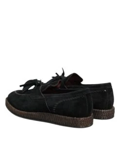 Dolce & Gabbana Black Suede Tassel Embellished Loafers Men's Shoes 12 Dolce & Gabbana Black Suede Tassel Embellished Loafers Men's Shoes -Lux Lair Store 8376147