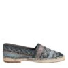 Dolce & Gabbana Blue Gray Woven Leather Buffalo Espadrille Men's Shoes 2 Dolce & Gabbana Blue Gray Woven Leather Buffalo Espadrille Men's Shoes -Lux Lair Store 8376269