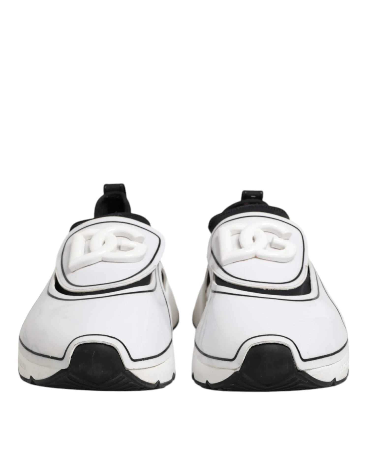 Dolce & Gabbana White Black Logo Plaque Daymaster Men Sneakers Men's Shoes (Pre-Owned) 4 Dolce & Gabbana White Black Logo Plaque Daymaster Men Sneakers Men's Shoes (Pre-Owned) - Image 2