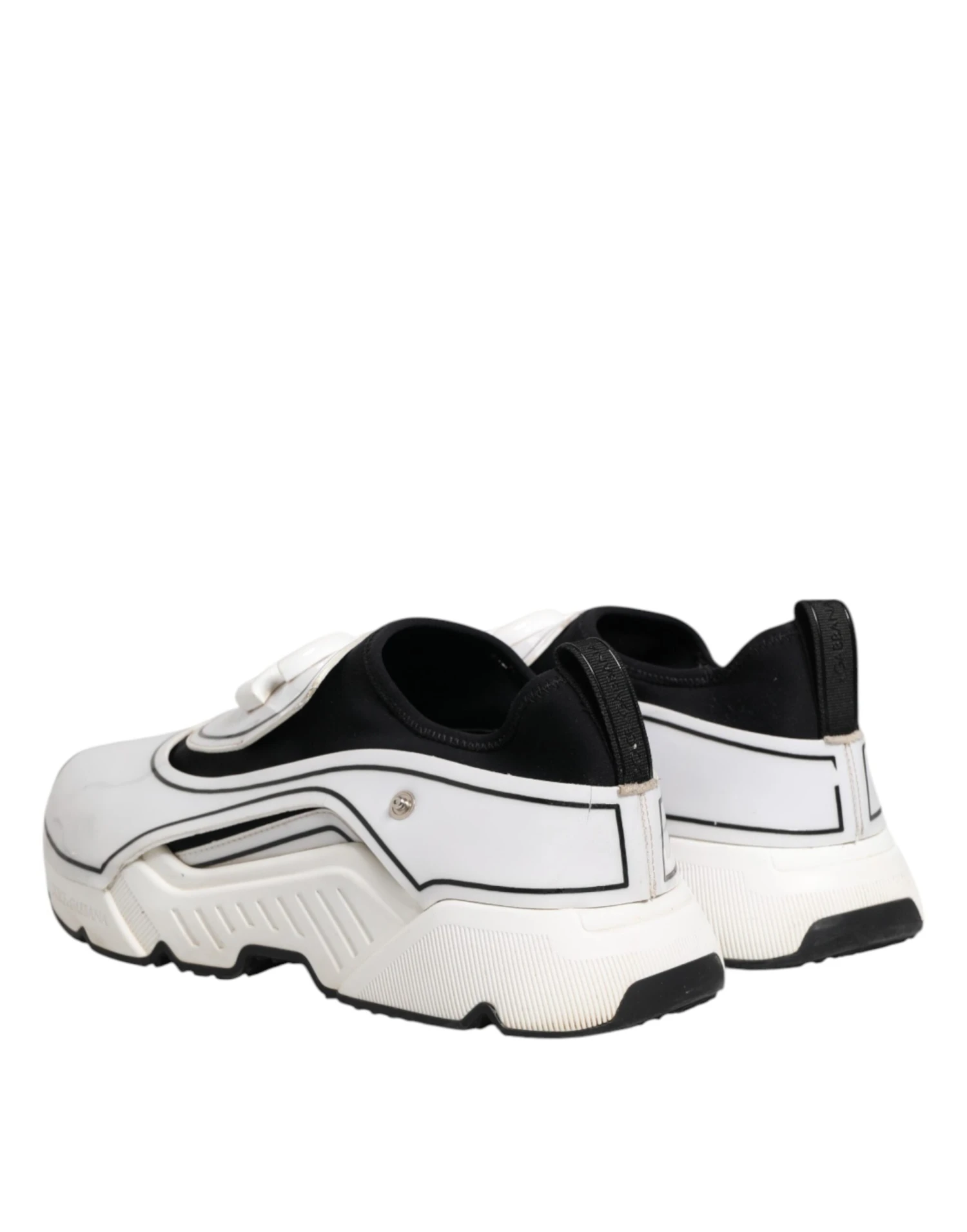 Dolce & Gabbana White Black Logo Plaque Daymaster Men Sneakers Men's Shoes (Pre-Owned) 7 Dolce & Gabbana White Black Logo Plaque Daymaster Men Sneakers Men's Shoes (Pre-Owned) - Image 5