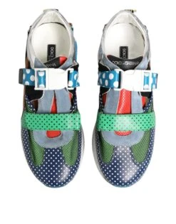 Dolce & Gabbana Multicolor Leather Low Top Sneakers Men's Shoes 10 Dolce & Gabbana Multicolor Leather Low Top Sneakers Men's Shoes -Lux Lair Store 8406794