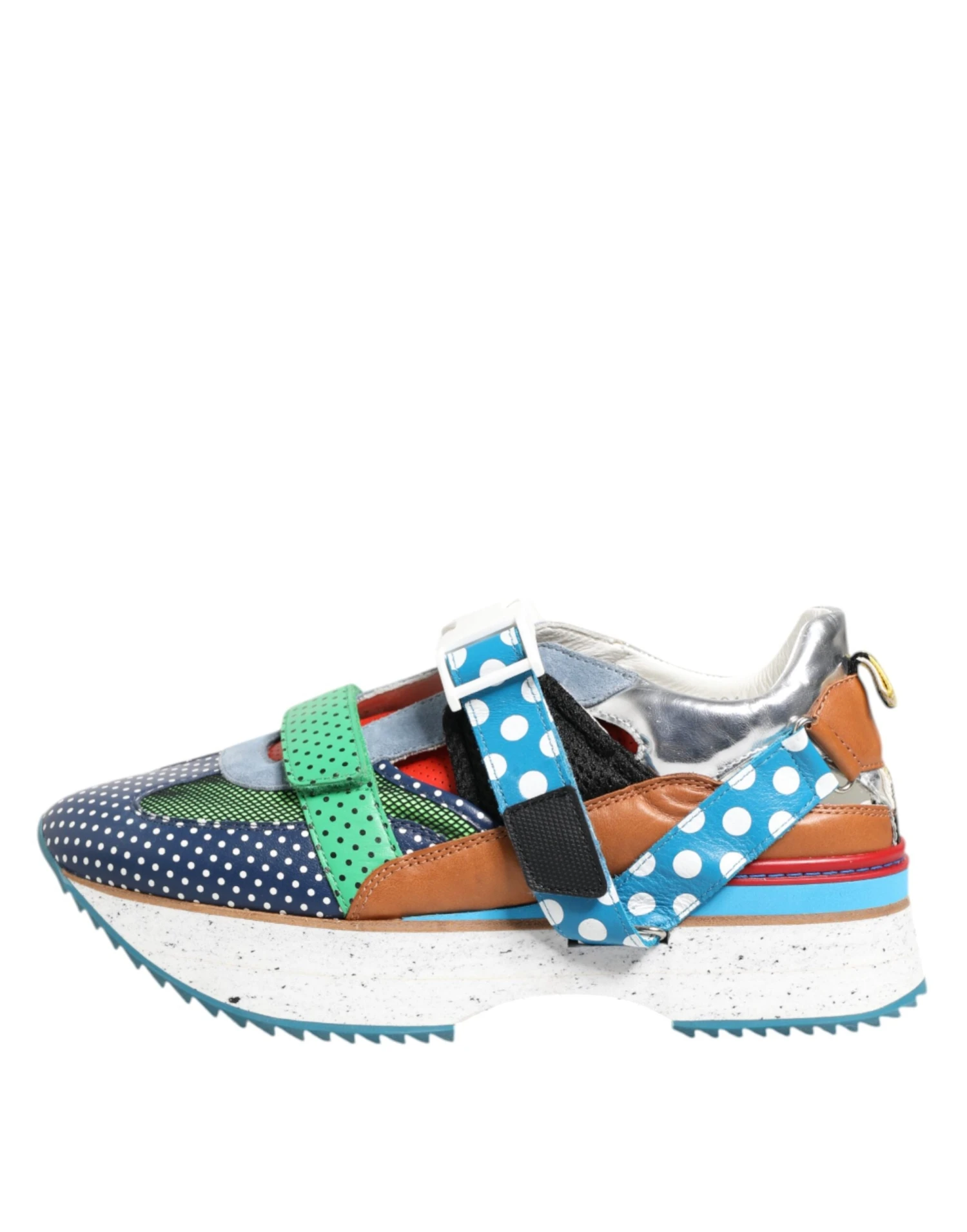 Dolce & Gabbana Multicolor Leather Low Top Sneakers Men's Shoes 8 Dolce & Gabbana Multicolor Leather Low Top Sneakers Men's Shoes - Image 6