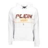 Plein Sport White Cotton Men's Sweatshirt -Lux Lair Store 8431240