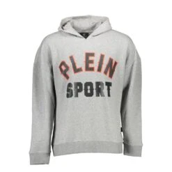 Plein Sport Gray Cotton Men's Sweatshirt