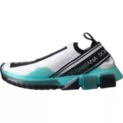 Dolce & Gabbana Black White Blue Slip On Sorrento Men's Sneakers 11 Dolce & Gabbana Black White Blue Slip On Sorrento Men's Sneakers -Lux Lair Store 8440769