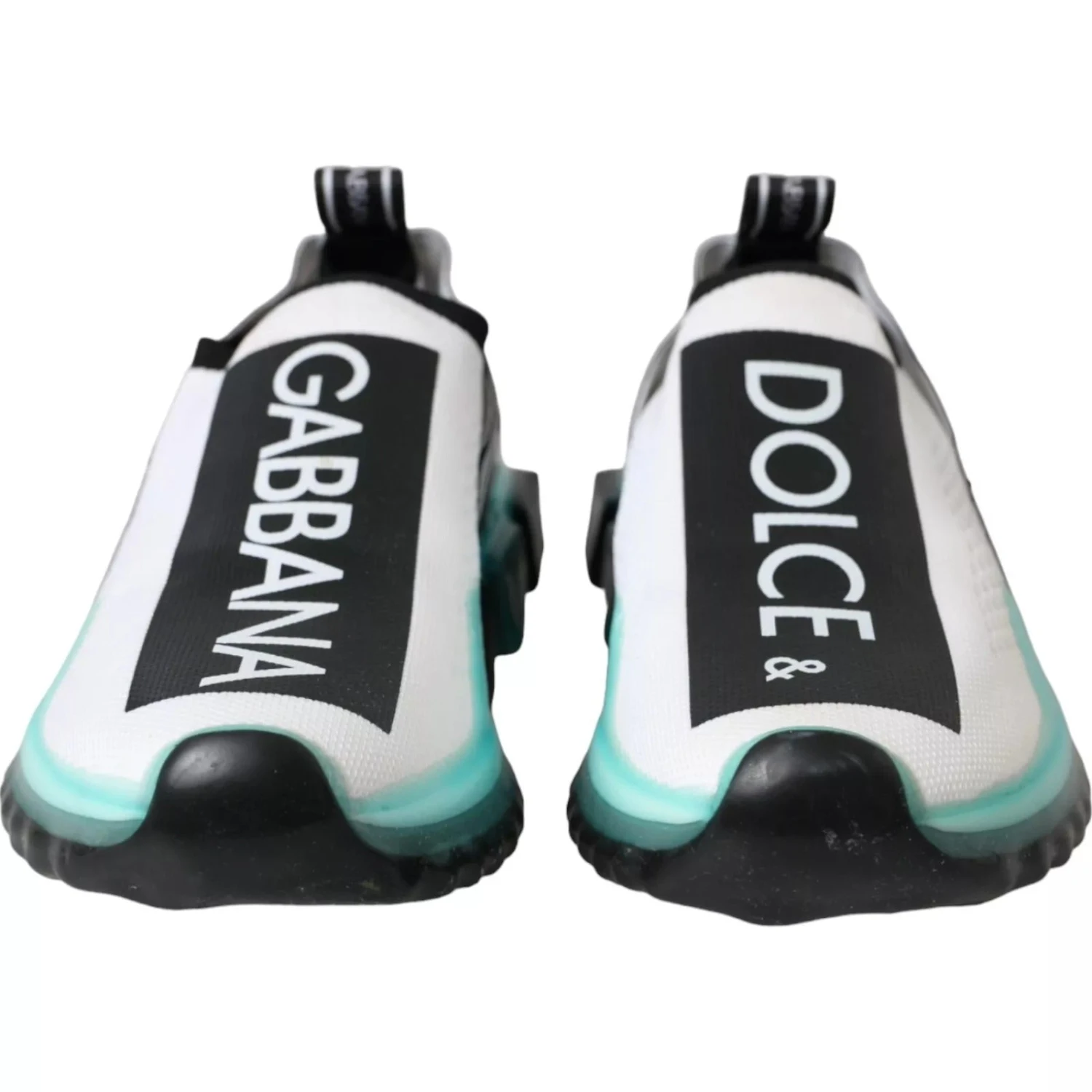 Dolce & Gabbana Black White Blue Slip On Sorrento Men's Sneakers 8 Dolce & Gabbana Black White Blue Slip On Sorrento Men's Sneakers - Image 6