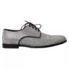 Dolce & Gabbana Silver Leather Rhinestones Derby Men's Shoes (Pre-Owned) -Lux Lair Store 8441012