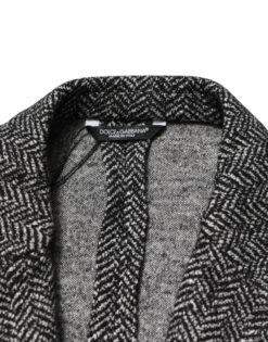 Dolce & Gabbana Black White Double Breasted Men Suit Men's Blazer 11 Dolce & Gabbana Black White Double Breasted Men Suit Men's Blazer -Lux Lair Store 8449214