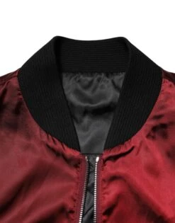 Dolce & Gabbana Maroon Nylon DG Crown Embroidery Men's Jacket (Pre-Owned) 10 Dolce & Gabbana Maroon Nylon DG Crown Embroidery Men's Jacket (Pre-Owned) -Lux Lair Store 8450065