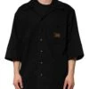 Dolce & Gabbana Black Short Sleeve Button Men Casual Men's Shirt