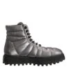 Dolce & Gabbana Silver Padded Mid Calf Lace Up Boots Men's Shoes (Pre-Owned) -Lux Lair Store 8450393