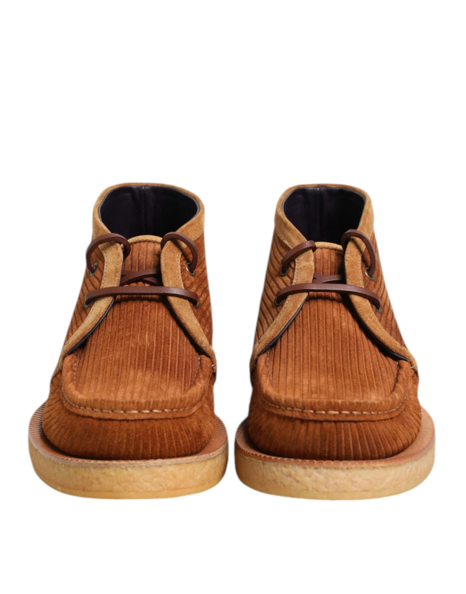 Dolce & Gabbana Brown Suede Nubuck Leather Desert Ankle Boots Men's Shoes 4 Dolce & Gabbana Brown Suede Nubuck Leather Desert Ankle Boots Men's Shoes - Image 2