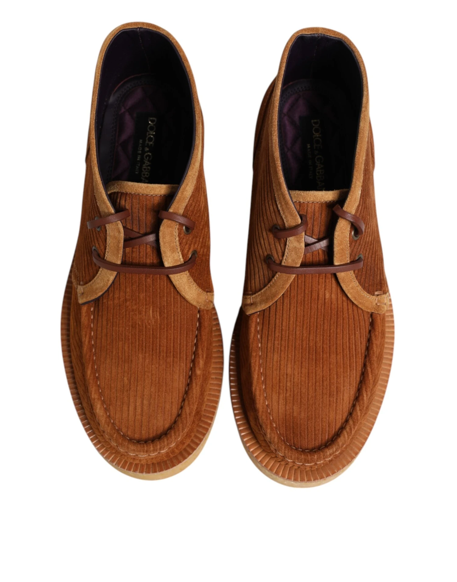 Dolce & Gabbana Brown Suede Nubuck Leather Desert Ankle Boots Men's Shoes 5 Dolce & Gabbana Brown Suede Nubuck Leather Desert Ankle Boots Men's Shoes - Image 3