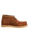 Dolce & Gabbana Brown Suede Nubuck Leather Desert Ankle Boots Men's Shoes