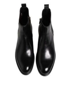 Dolce & Gabbana Black Chelsea Leather Mid Calf Boots Men's Shoes 10 Dolce & Gabbana Black Chelsea Leather Mid Calf Boots Men's Shoes -Lux Lair Store 8450706