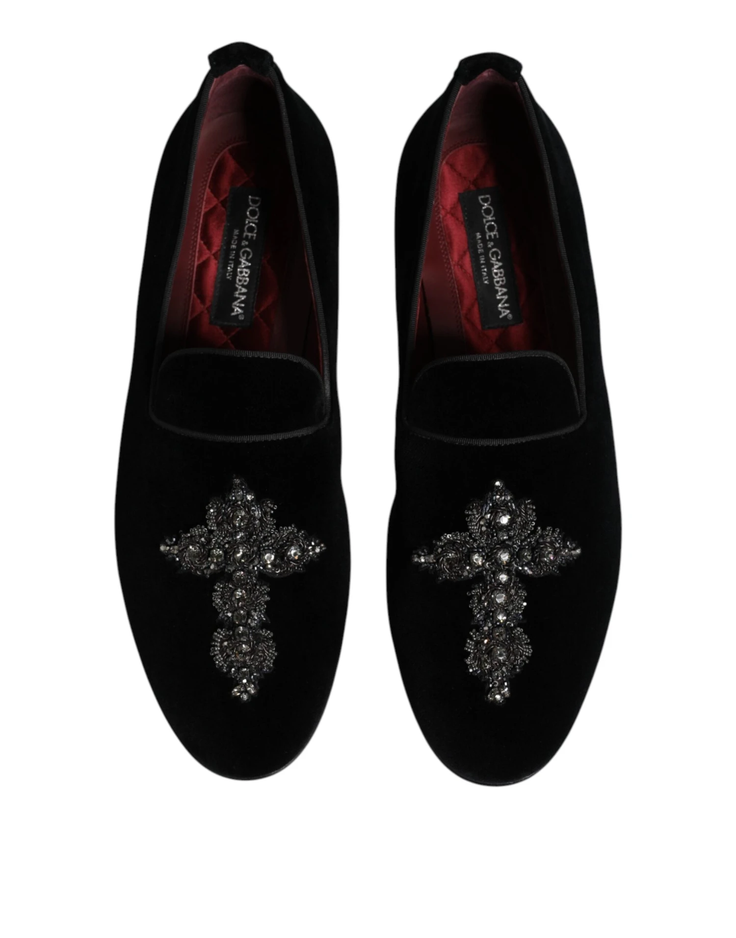 Dolce & Gabbana Black Suede Cross Slip On Loafers Dress Men's Shoes 5 Dolce & Gabbana Black Suede Cross Slip On Loafers Dress Men's Shoes - Image 3