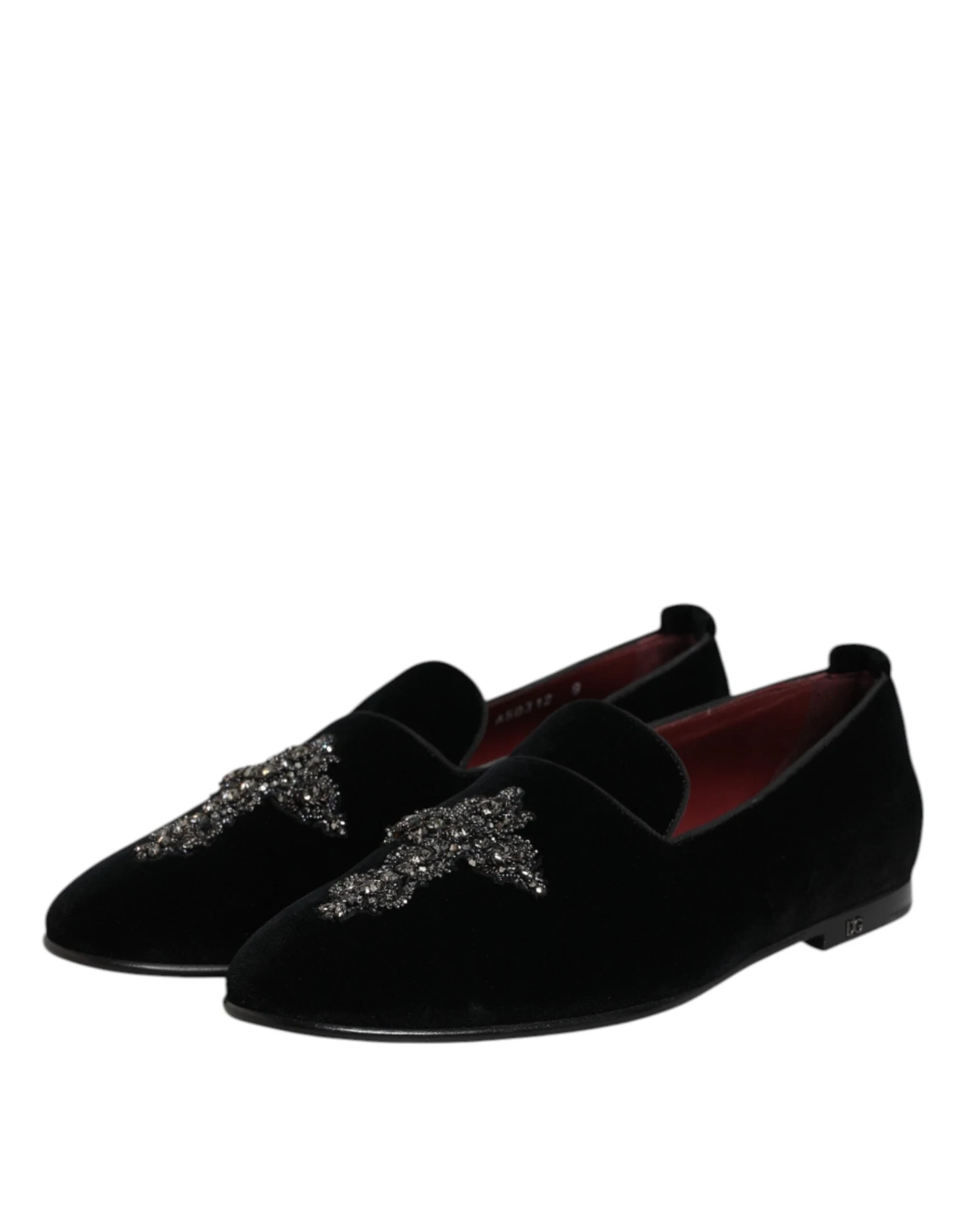Dolce & Gabbana Black Suede Cross Slip On Loafers Dress Men's Shoes 6 Dolce & Gabbana Black Suede Cross Slip On Loafers Dress Men's Shoes - Image 4