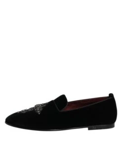 Dolce & Gabbana Black Suede Cross Slip On Loafers Dress Men's Shoes 13 Dolce & Gabbana Black Suede Cross Slip On Loafers Dress Men's Shoes -Lux Lair Store 8451377