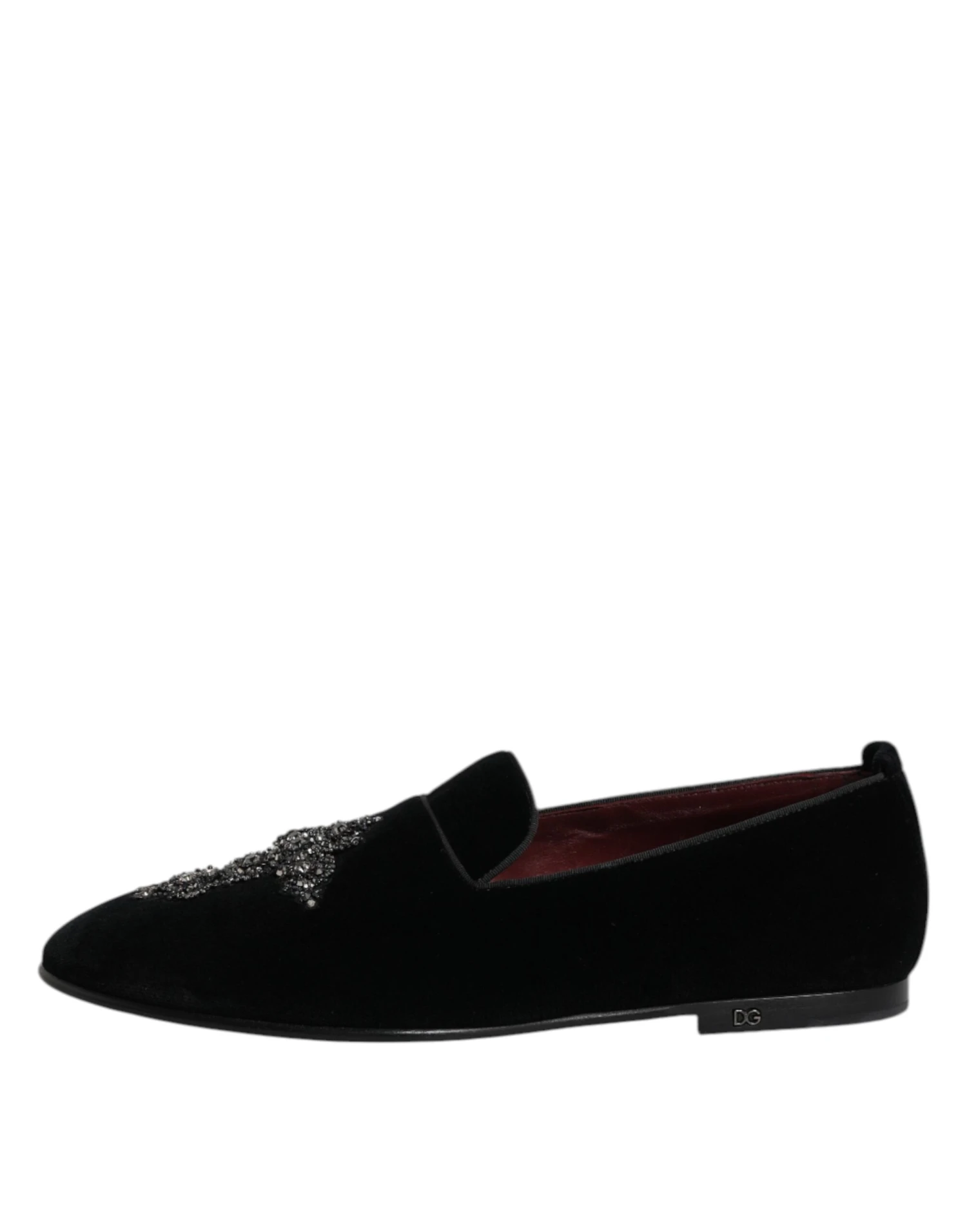 Dolce & Gabbana Black Suede Cross Slip On Loafers Dress Men's Shoes 8 Dolce & Gabbana Black Suede Cross Slip On Loafers Dress Men's Shoes - Image 6