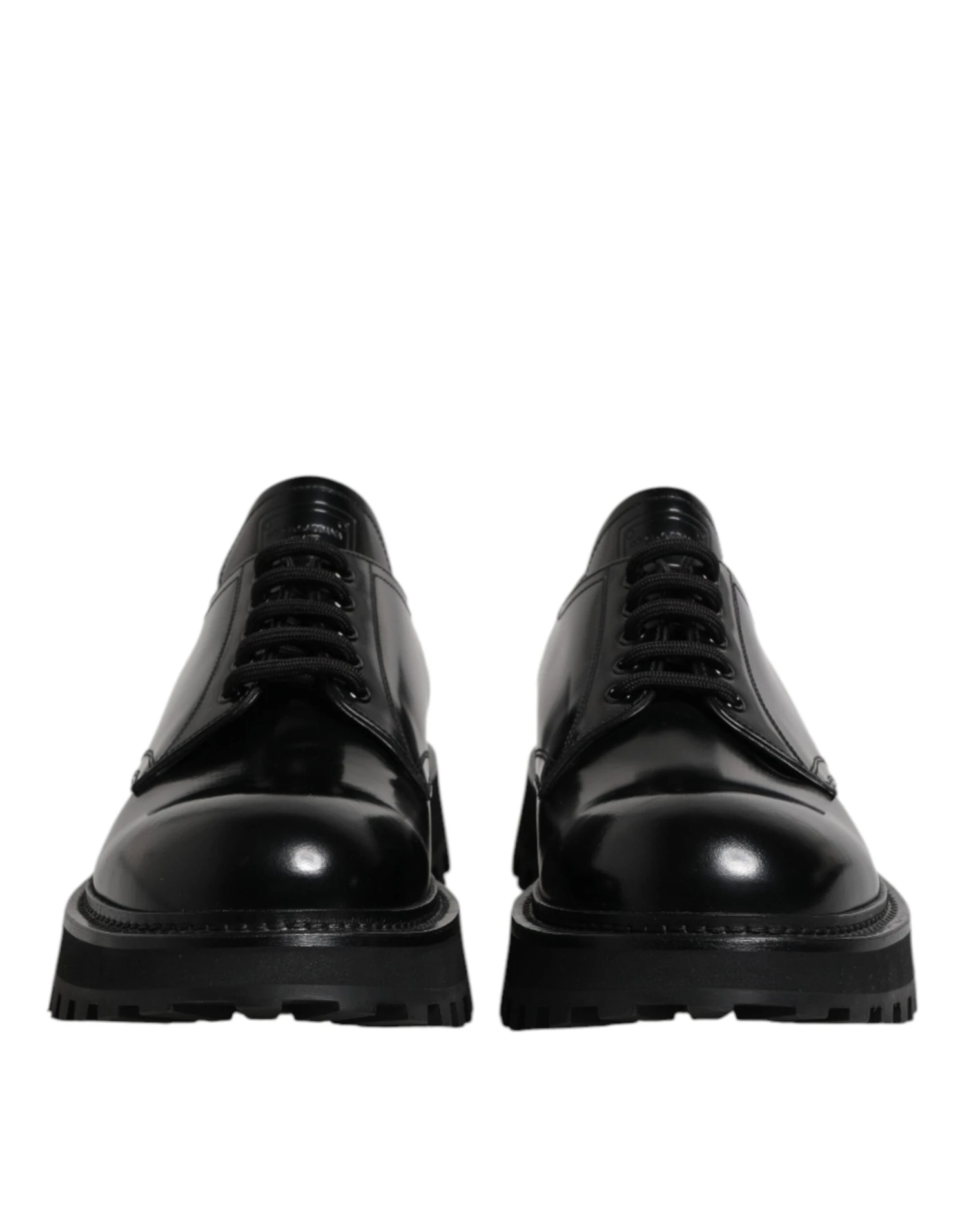 Dolce & Gabbana Black Leather Lace Up Trekking Dress Men's Shoes (Pre-Owned) 4 Dolce & Gabbana Black Leather Lace Up Trekking Dress Men's Shoes (Pre-Owned) - Image 2