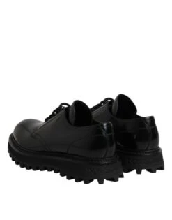 Dolce & Gabbana Black Leather Lace Up Trekking Dress Men's Shoes (Pre-Owned) 12 Dolce & Gabbana Black Leather Lace Up Trekking Dress Men's Shoes (Pre-Owned) -Lux Lair Store 8451399