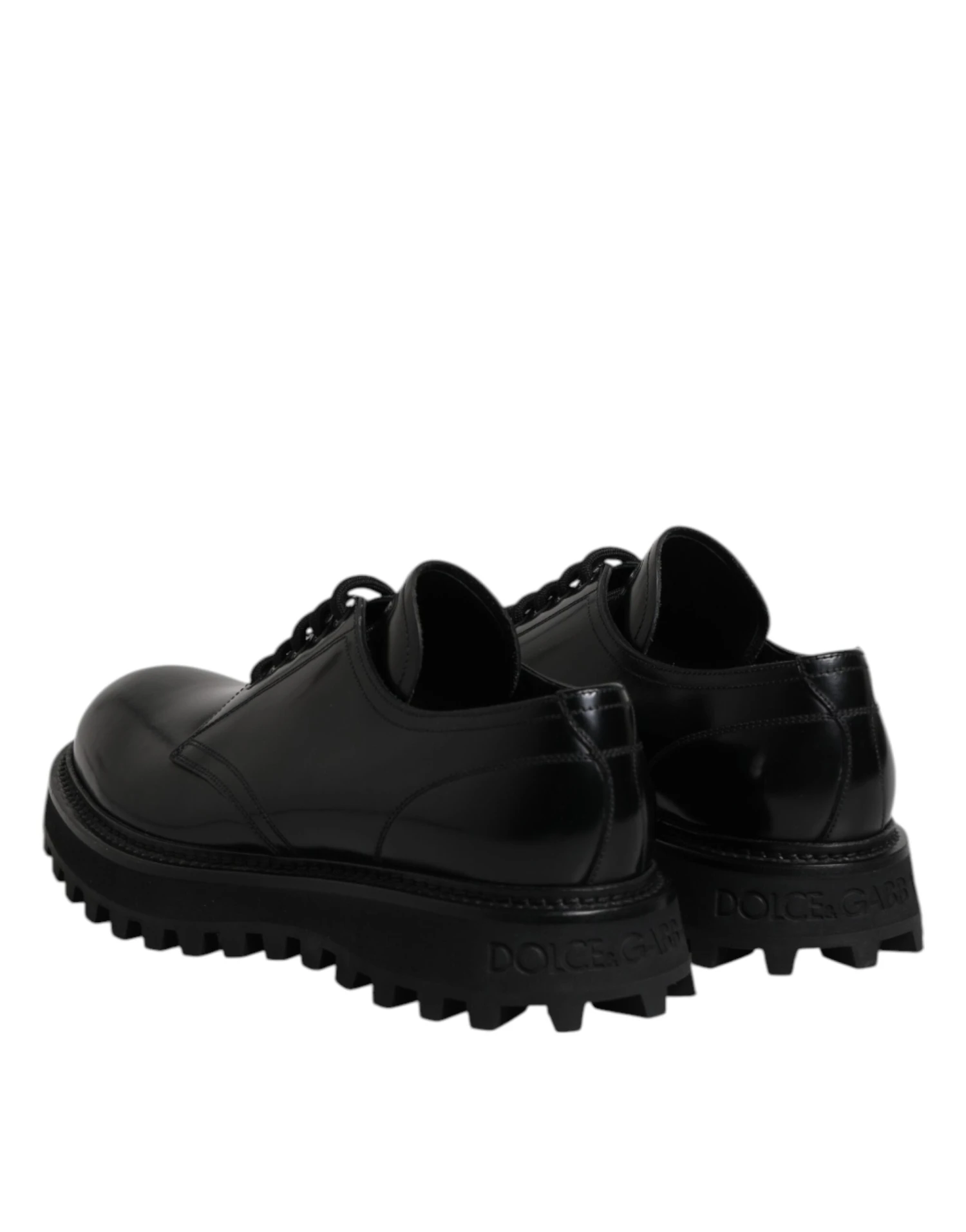 Dolce & Gabbana Black Leather Lace Up Trekking Dress Men's Shoes (Pre-Owned) 7 Dolce & Gabbana Black Leather Lace Up Trekking Dress Men's Shoes (Pre-Owned) - Image 5