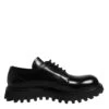 Dolce & Gabbana Black Leather Lace Up Trekking Dress Men's Shoes (Pre-Owned) -Lux Lair Store 8451401