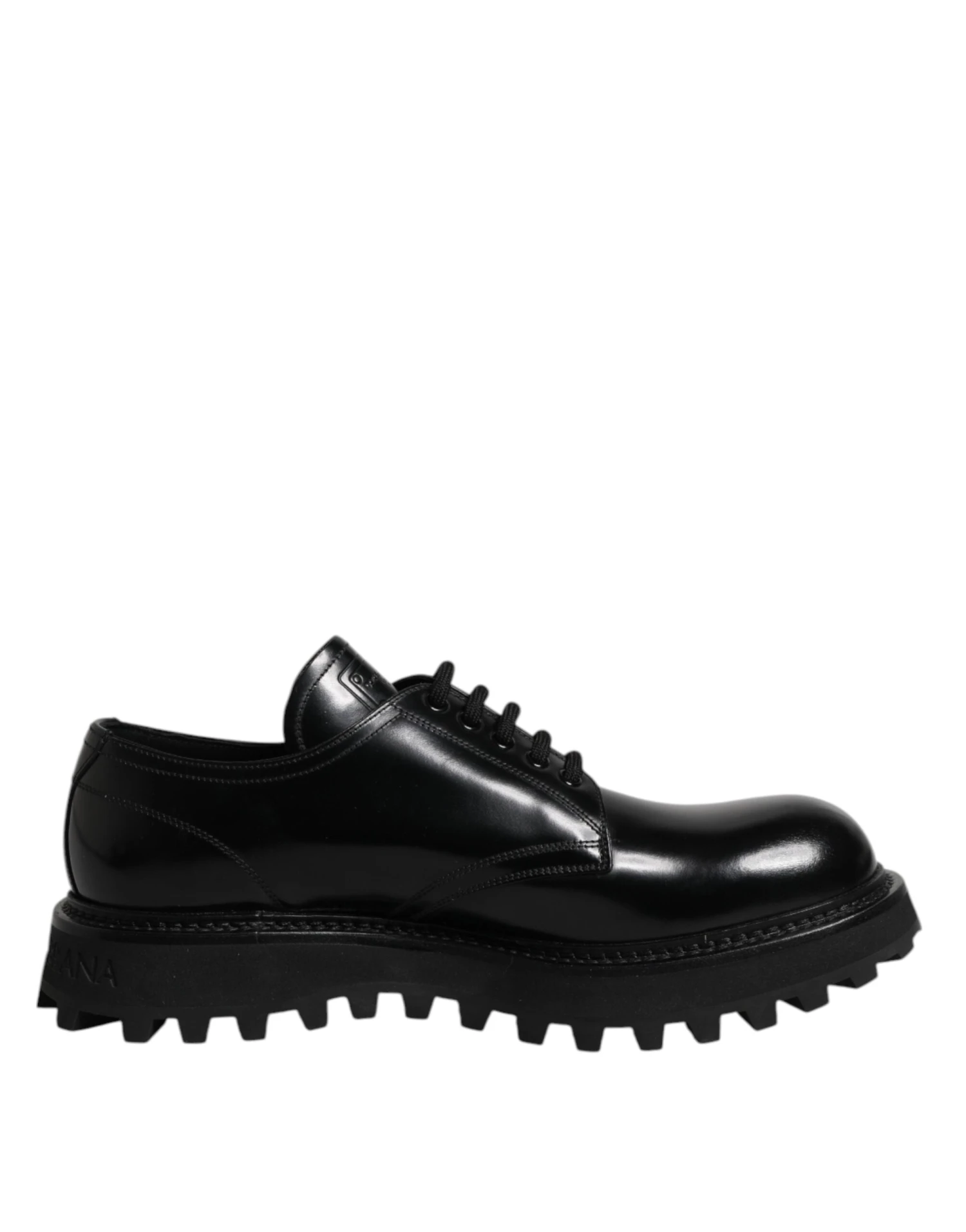 Dolce & Gabbana Black Leather Lace Up Trekking Dress Men's Shoes (Pre-Owned) 3 Dolce & Gabbana Black Leather Lace Up Trekking Dress Men's Shoes (Pre-Owned)