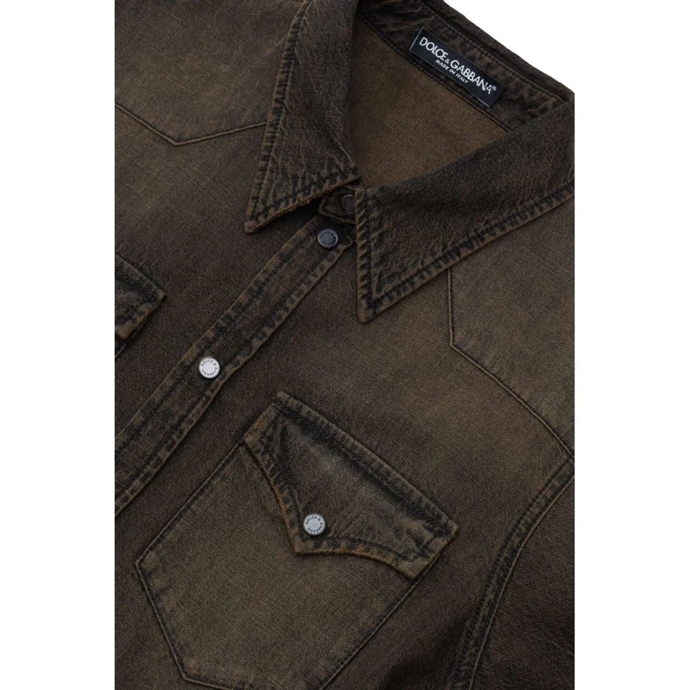 Dolce & Gabbana Brown Cotton Men's Denim 5 Dolce & Gabbana Brown Cotton Men's Denim - Image 3