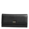 Dolce & Gabbana Black Leather Trifold Logo Plaque Card Holder Women's Wallet 2 Dolce & Gabbana Black Leather Trifold Logo Plaque Card Holder Women's Wallet -Lux Lair Store 8524743