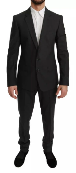 Dolce & Gabbana Slim Fit MARTINI Wool Gray Men's Suit 9 Dolce & Gabbana Slim Fit MARTINI Wool Gray Men's Suit -Lux Lair Store 8627263