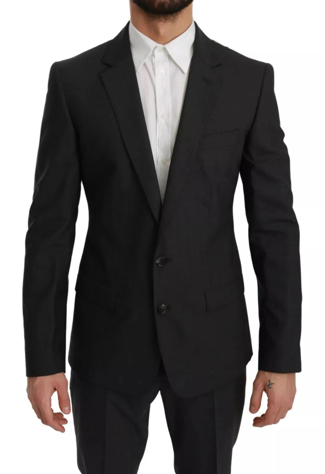 Dolce & Gabbana Slim Fit MARTINI Wool Gray Men's Suit 3 Dolce & Gabbana Slim Fit MARTINI Wool Gray Men's Suit