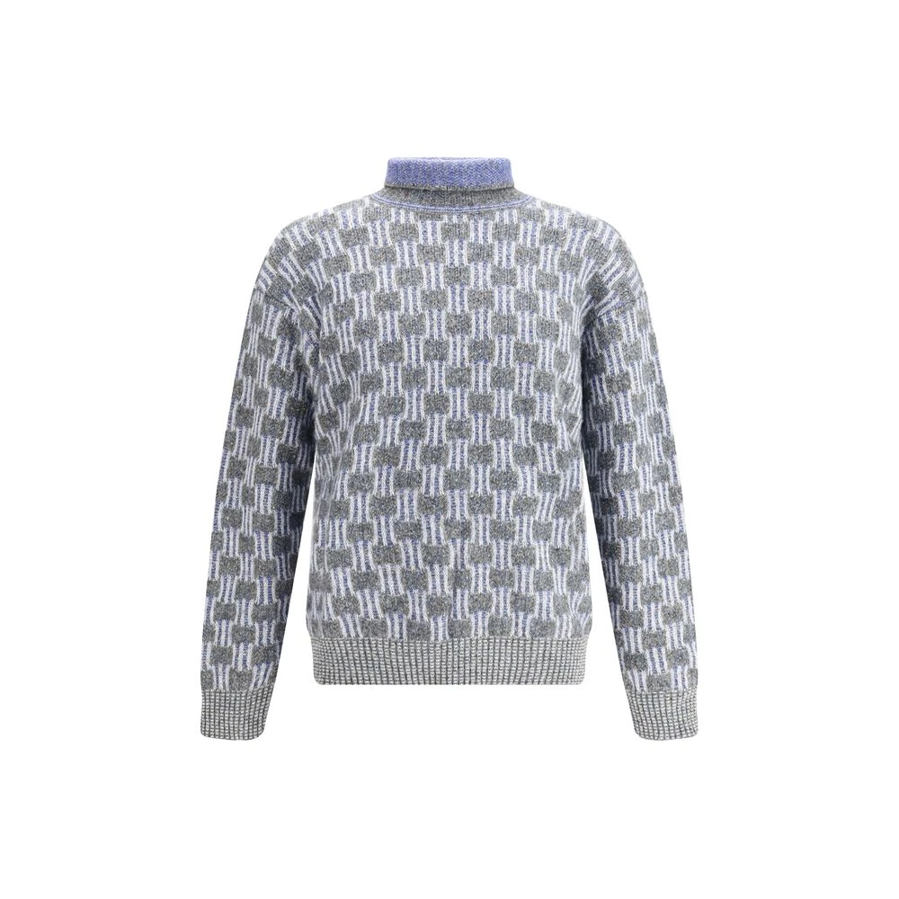Giorgio Armani Graphic Pattern Turtleneck Men's Sweater 3 Giorgio Armani Graphic Pattern Turtleneck Men's Sweater