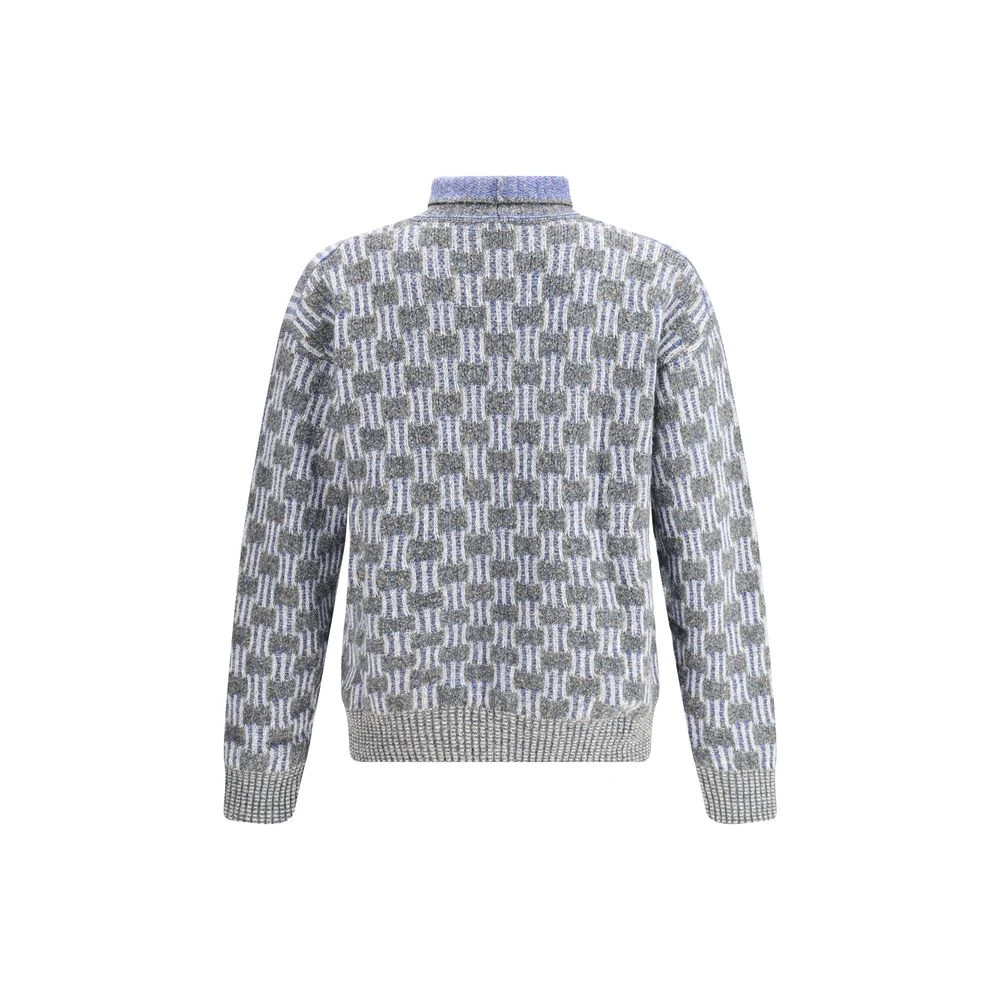 Giorgio Armani Graphic Pattern Turtleneck Men's Sweater 4 Giorgio Armani Graphic Pattern Turtleneck Men's Sweater - Image 2